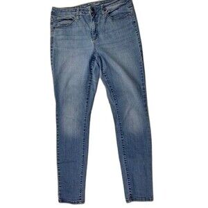 Universal Thread Size 12 Womens Jeans High Rise Skinny Light Wash Stretch